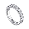 14K White Gold Matching Wedding Band - 1.5 ct