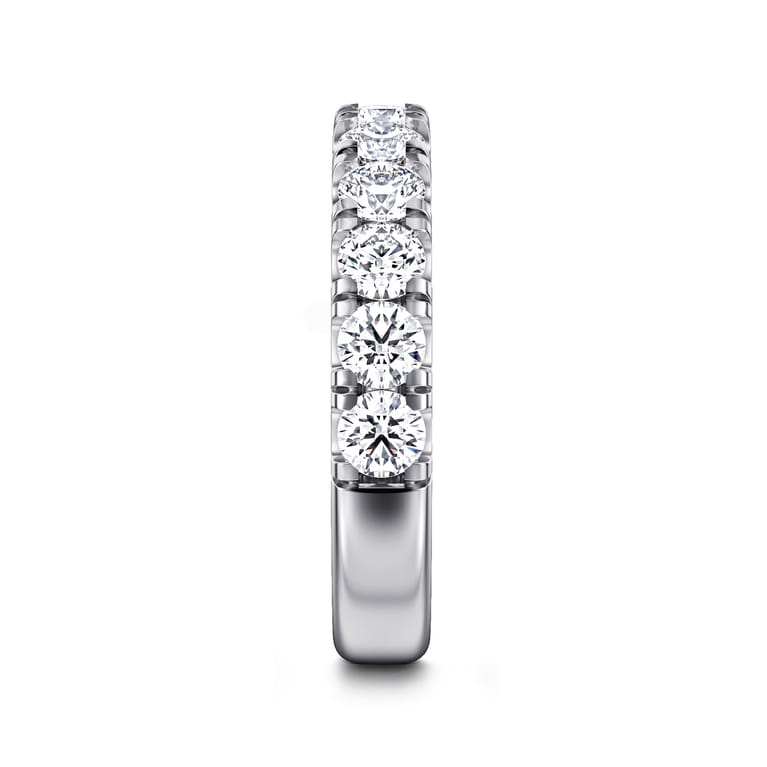 14K White Gold Matching Wedding Band - 1.5 ct - Shot 5