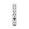 14K White Gold Matching Wedding Band - 1.5 ct