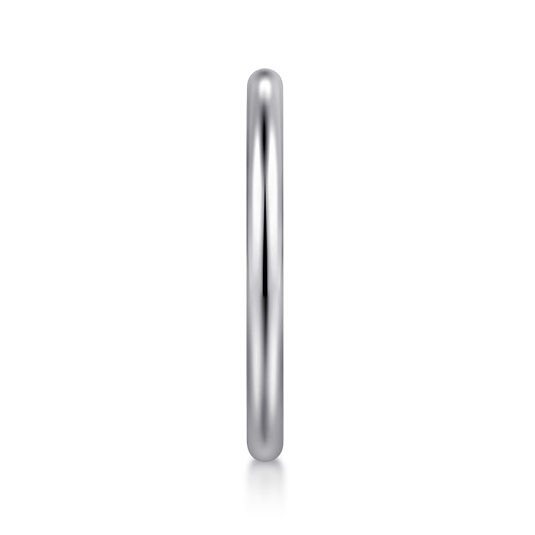 14K White Gold Matching Wedding Band - Shot 4