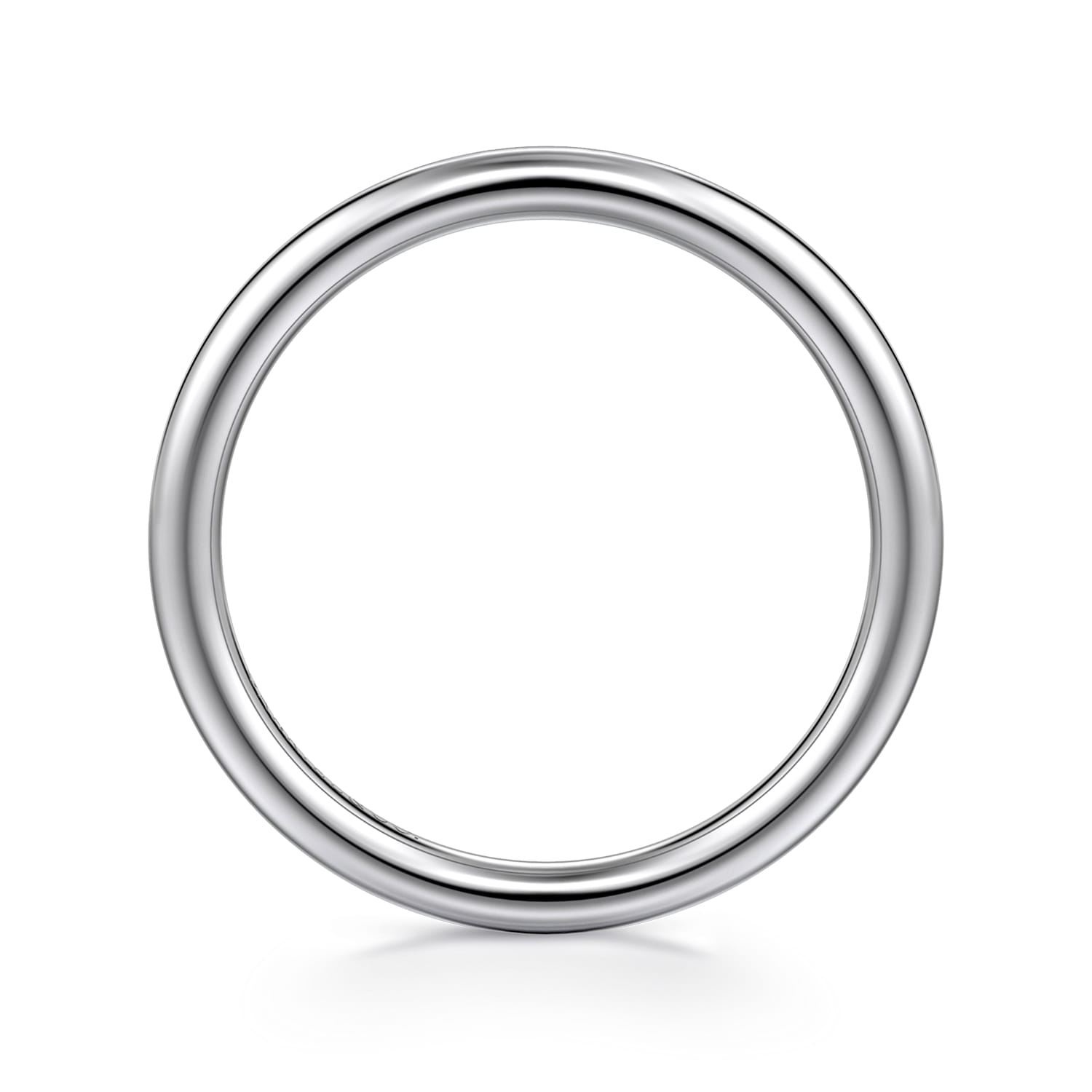 14K White Gold Matching Wedding Band - Shot 2