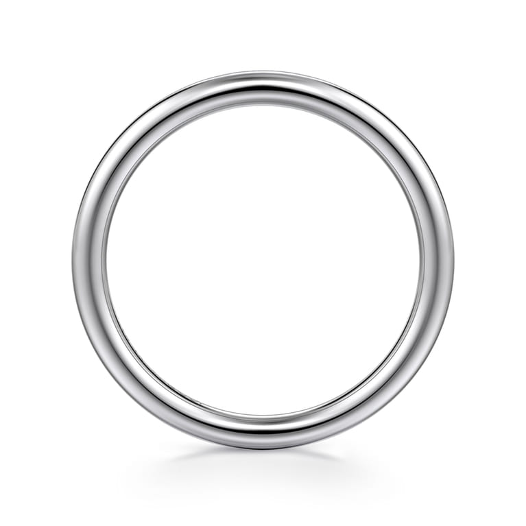 14K White Gold Matching Wedding Band - Shot 2