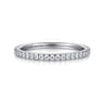 14K White Gold Matching Wedding Band - 0.24 ct