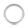 14K White Gold Matching Wedding Band - 0.24 ct