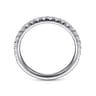 14K White Gold Matching Wedding Band - 0.41 ct