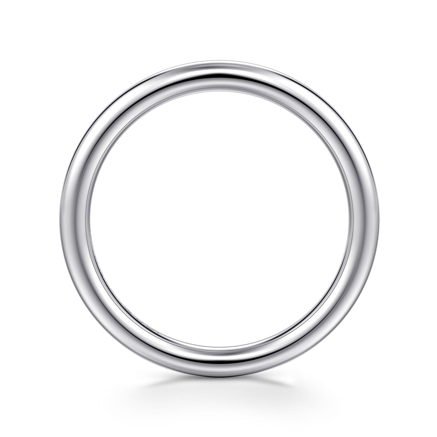 14K White Gold Matching Wedding Band - Shot 2