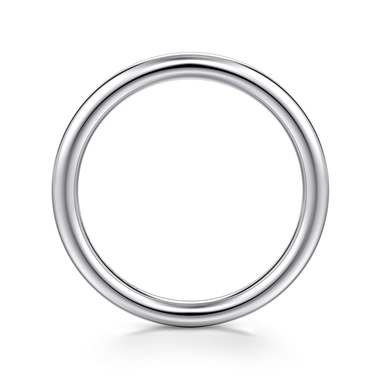 14K White Gold Matching Wedding Band - Shot 2