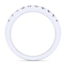 14K White Gold Matching Wedding Band - 0.39 ct