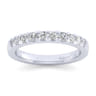 14K White Gold Matching Wedding Band - 0.39 ct