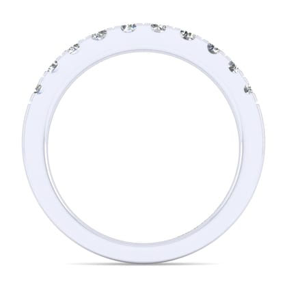 14K White Gold Matching Wedding Band