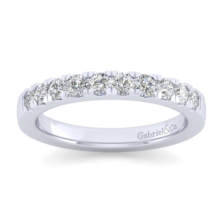 14K White Gold Matching Wedding Band - 0.39 ct - Shot 5