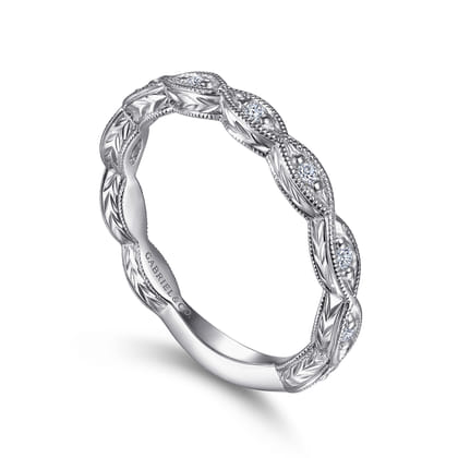 14K White Gold Matching Wedding Band