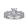 14K White Gold Matching Wedding Band - 0.12 ct