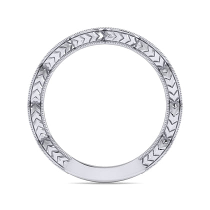 14K White Gold Matching Wedding Band