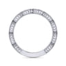 14K White Gold Matching Wedding Band - 0.13 ct