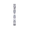 14K White Gold Matching Wedding Band - 0.13 ct
