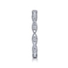 14K White Gold Matching Wedding Band - 0.12 ct