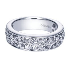 14K White Gold  Matching Wedding Band