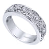 14K White Gold  Matching Wedding Band - 0.16 ct