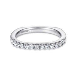 14K White Gold Matching Wedding Band