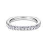 14K White Gold Matching Wedding Band - 0.3 ct