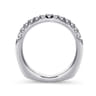 14K White Gold Matching Wedding Band - 0.3 ct