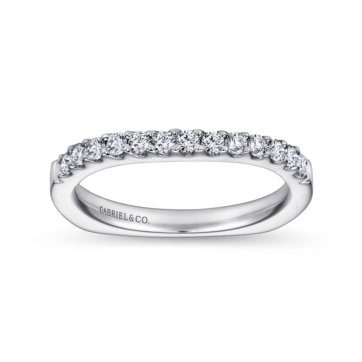 14K White Gold Matching Wedding Band - 0.3 ct - Shot 5
