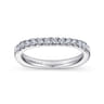 14K White Gold Matching Wedding Band - 0.3 ct