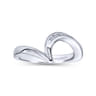 14K White Gold  Matching Wedding Band - 0.18 ct
