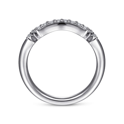 14K White Gold Matching Wedding Band