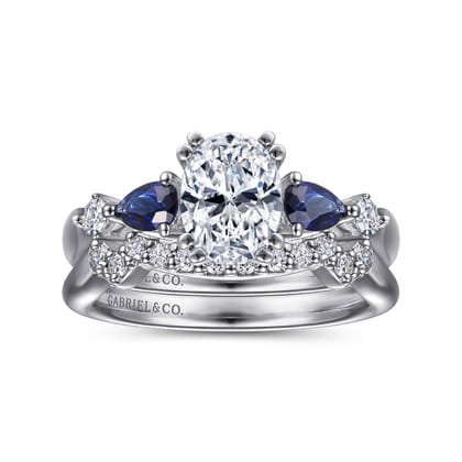 14K White Gold Matching Wedding Band