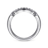 14K White Gold Matching Wedding Band - 0.17 ct