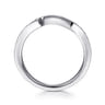 14K White Gold Matching Wedding Band - 0.18 ct