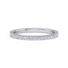 14K White Gold Matching Wedding Band - 0.18 ct