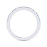 14K White Gold Matching Wedding Band - 0.18 ct