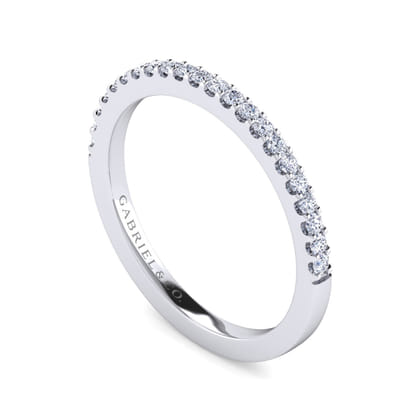 14K White Gold Matching Wedding Band
