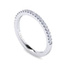 14K White Gold Matching Wedding Band - 0.18 ct