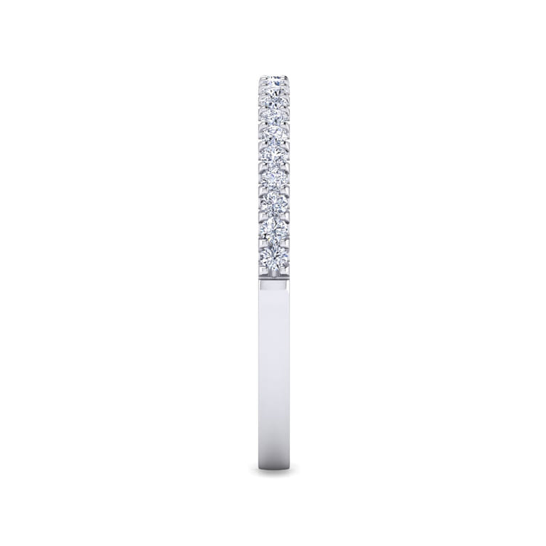14K White Gold Matching Wedding Band - 0.18 ct - Shot 4
