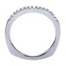 14K White Gold  Matching Wedding Band - 0.16 ct