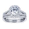 14K White Gold  Matching Wedding Band - 0.16 ct