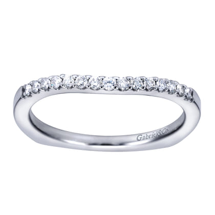 14K White Gold  Matching Wedding Band