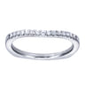 14K White Gold  Matching Wedding Band - 0.16 ct