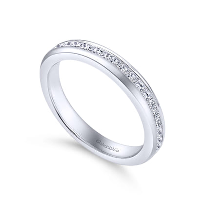 14K White Gold  Matching Wedding Band