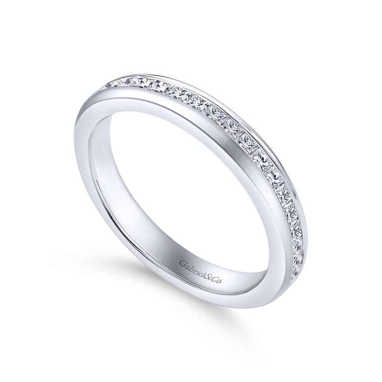14K White Gold  Matching Wedding Band - 0.3 ct - Shot 3