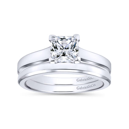 14K White Gold  Matching Wedding Band