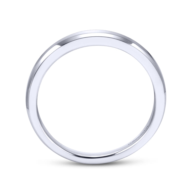 14K White Gold Matching Wedding Band - Shot 2