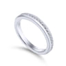 14K White Gold Matching Wedding Band - 0.3 ct