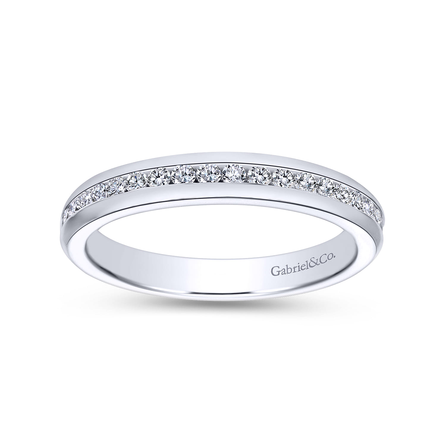 14K White Gold Matching Wedding Band - 0.3 ct - Shot 5
