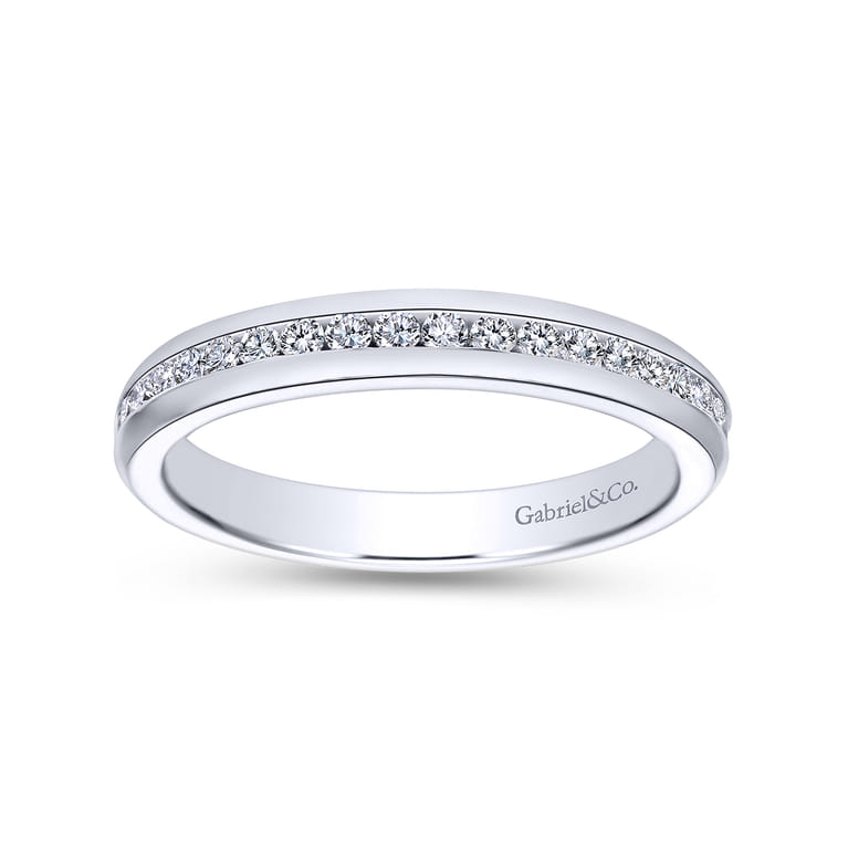 14K White Gold Matching Wedding Band - 0.3 ct - Shot 5