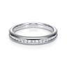 14K White Gold  Matching Wedding Band - 0.39 ct